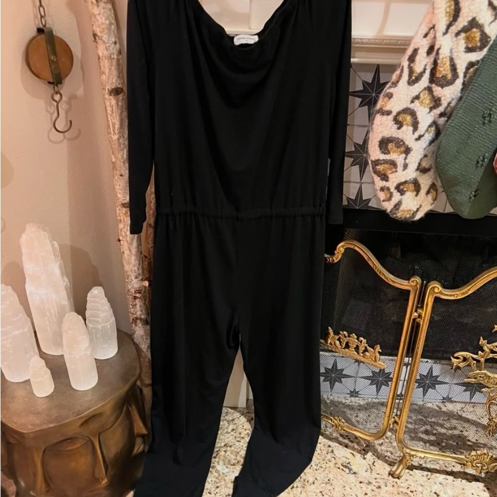 ⭐️Goodnight macaroon black tee shirt jumpsuit size xl - Picture 5 of 11